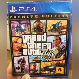 Brand new Grand Theft Auto V PS4 video game